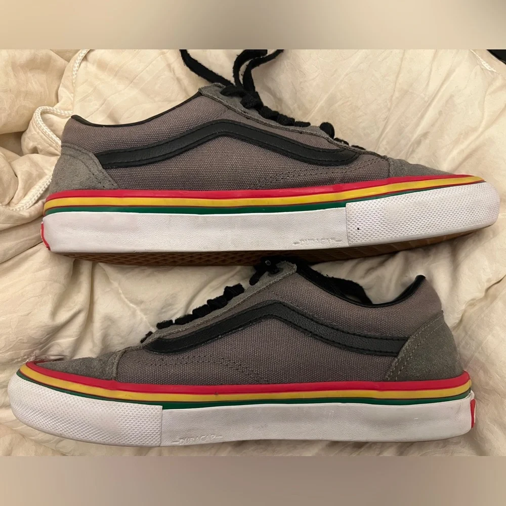 VANS Old Skool Rasta Gray skateboard shoes 7